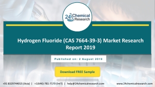 Hydrogen Fluoride (CAS 7664-39-3) Market Research Report 2019
