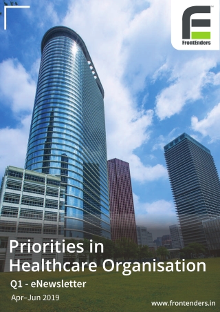 4 Priorities in Healthcare Organisations | Q1 Newsletter 2019