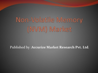 Non-Volatile Memory (NVM) Market