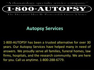 Autopsy Services