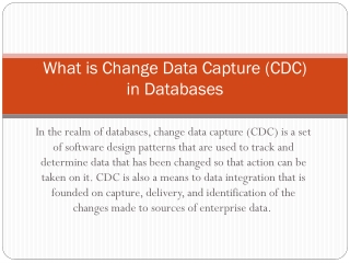 Oracle change data capture