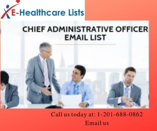 Chief Administrator email list & mailing list, Chief Administrator email list in USA