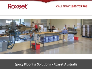 Epoxy Flooring Solutions - Roxset Australia