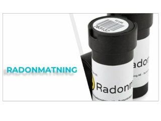 Lös radonproblem genom radonmatning