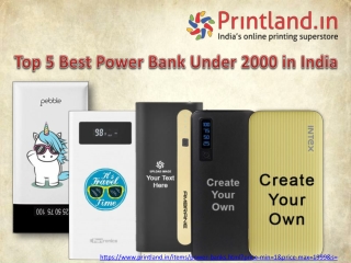 Top 5 Best Power Bank Under 2000 in India