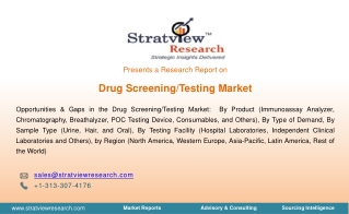 Drug Screening/Testing Market | Trends & Forecast | 2018-2025