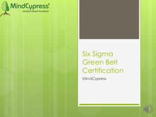 International Workshop | Lean Six Sigma Green Belt Certification (MindCypress)