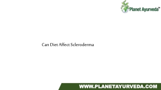 Can Diet Affect Scleroderma