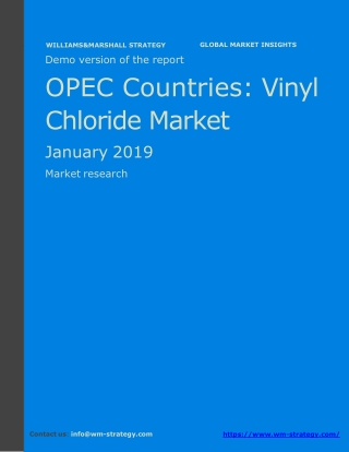 WMStrategy Demo OPEC Vinyl Chloride Market January 2019