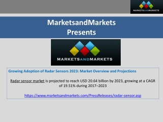 Growing Adoption of Radar Sensors 2023: Market Overview and Projections