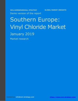 WMStrategy Demo Southern Europe Vinyl Chloride Market January 2019