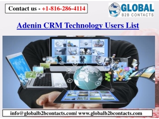 Adenin CRM Technology Users List