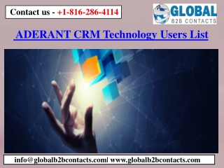 ADERANT CRM Technology Users List