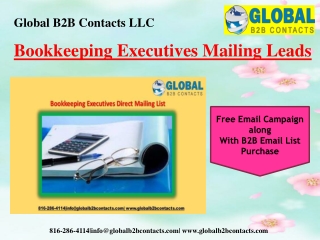 Bookkeeping Executives Mailing Leads