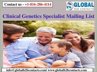 Clinical Genetics Specialist Mailing List