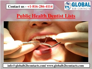 Public Health Dentist Lists