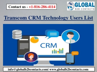 Transcom CRM Technology Users List