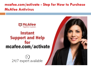 mcafee.com/activate - Step for How to Purchase McAfee Antivirus