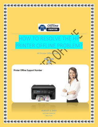 How to Resolve the HP Printer Offline Problem?