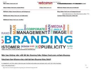 Nên hay không việc viết tắt tên thương hiệu _ Red.Agency