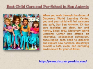 Best Child Care and Pre-School in San Antonio