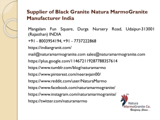 Manufacturer of Green Marble in India Supplier Natura MarmoGranite