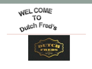 Dutch Fred's - A Hell's Kitchen Local Serving Craft Cocktails