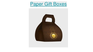 Custom Attractive Paper Gift Boxes Online