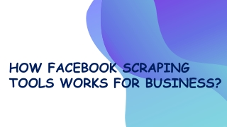 Facebook Scraping Tool