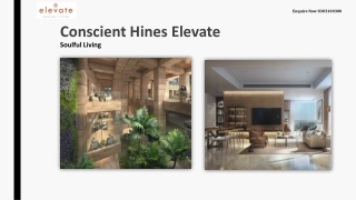 Conscient hines elevate Brochure -2/3 bhk Luxary Flats in Gurgaon