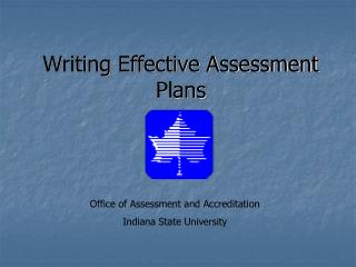 Writing Effective Assessment Plans