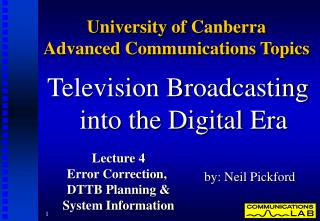 University of Canberra Advanced Communications Topics