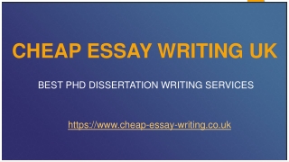 Cheap Essay Writing UK - Best PhD Dissertation Writing Services