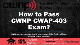 CWAP (Wi-Fi Analysis) CWAP-403 Question Answers Dumps