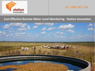 Cost Effective Remote Water Level Monitoring - Station Innovation