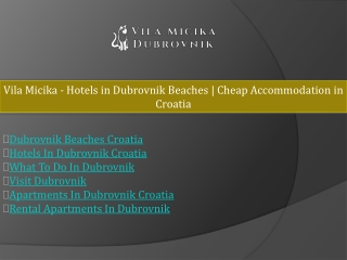 Hotels In Dubrovnik Croatia