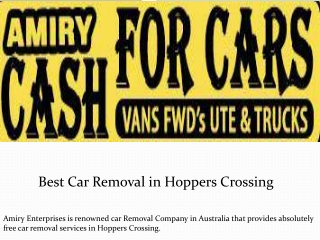 Best Car Removal in Hoppers Crossing