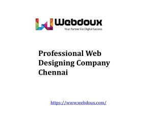 Professional Web Designing Company Chennai