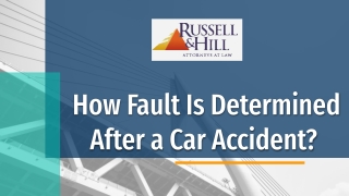 How Fault Is Determined After a Car Accident?