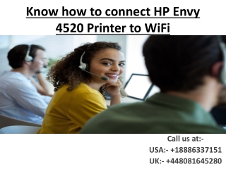 Know how to connect HP Envy 4520 Printer to WiFi