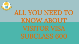 Tourist Visa Subclass 600 | Immigration Consultant Perth