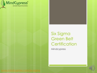 @@ Six SigmaGreen Belt Certification {{MindCypress}}Cost and Full Tutorial