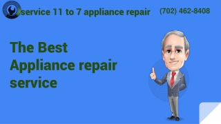 The Affordable Appliance repair service in Las Vegas