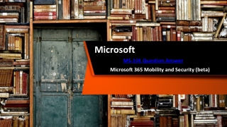 Microsoft MS-101 Dumps PDF 100% Authentic & Unique Guideline