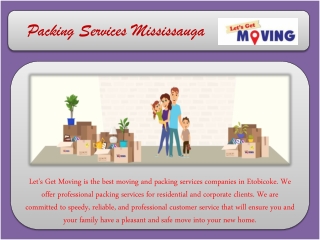 Packing Services Mississauga