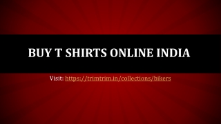 Buy t shirts online India