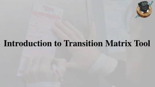 How Can i Use Transition Matrix Tools - The Lottery Lab