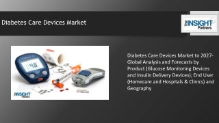 Diabetes Care Devices Market to Witness Phenomenal Growth by 2027