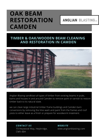 Oak Beam Restoration Camden