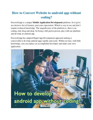 Convert Website to Android App